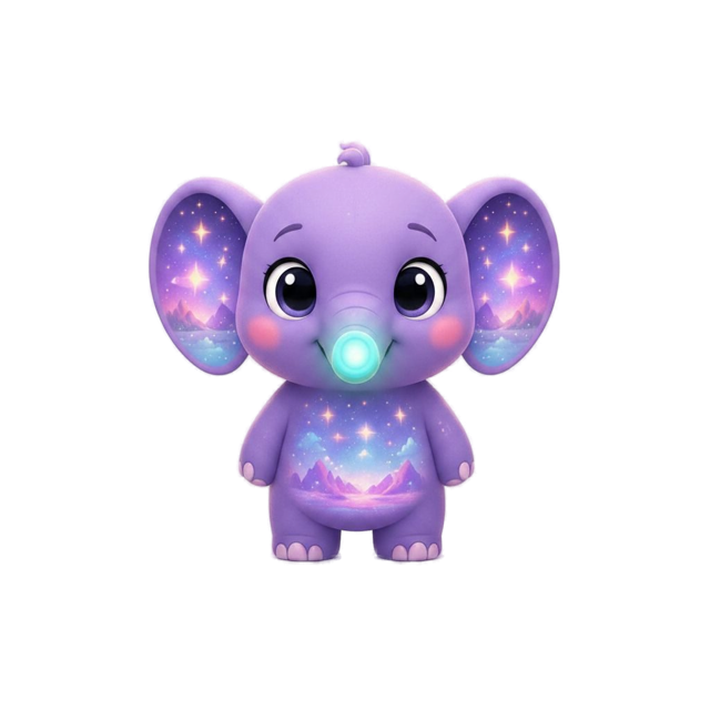 Lumi, el elefante morado